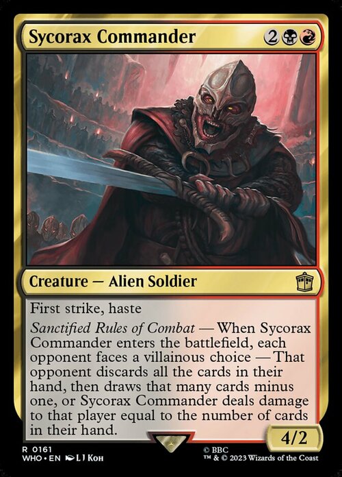 Sycorax Commander Card Front