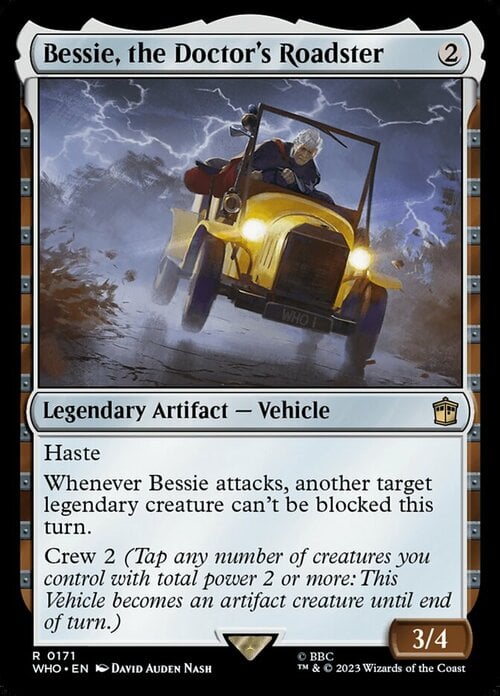 Bessie, the Doctor's Roadster Card Front