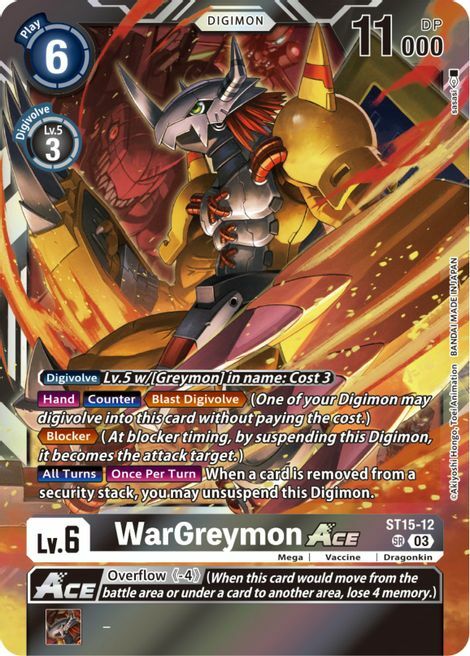 WarGreymon Ace Card Front