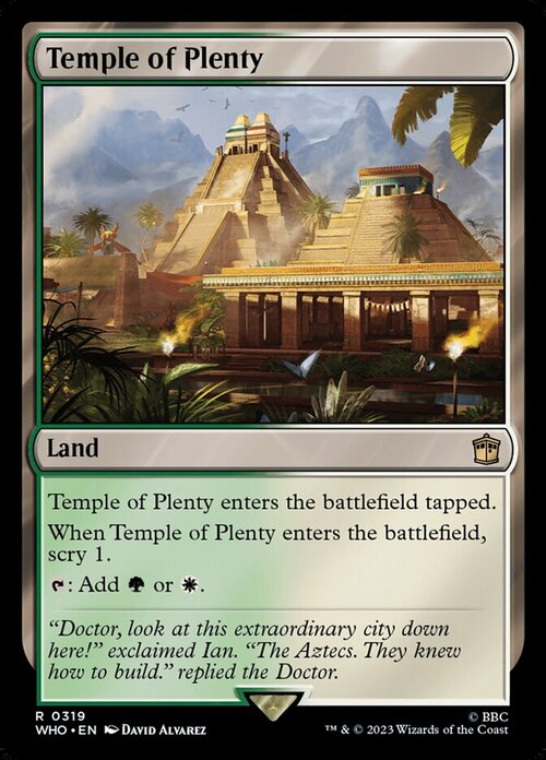 Tempio della Prosperità Card Front