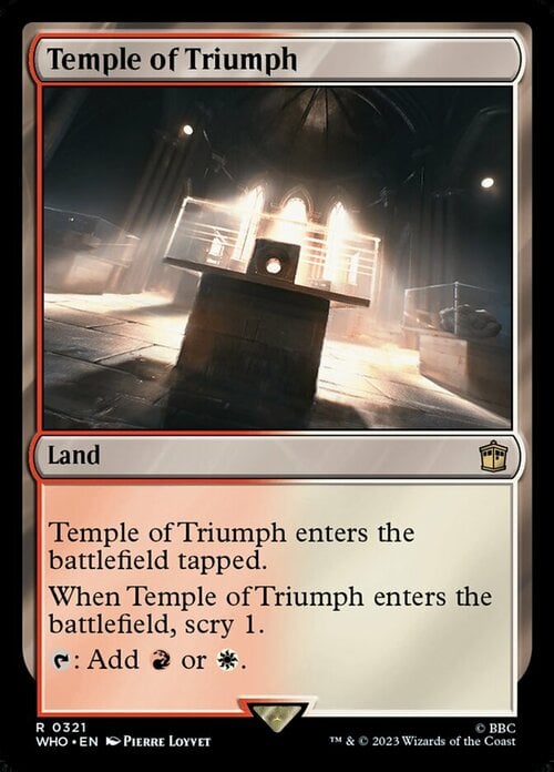 Tempio del Trionfo Card Front
