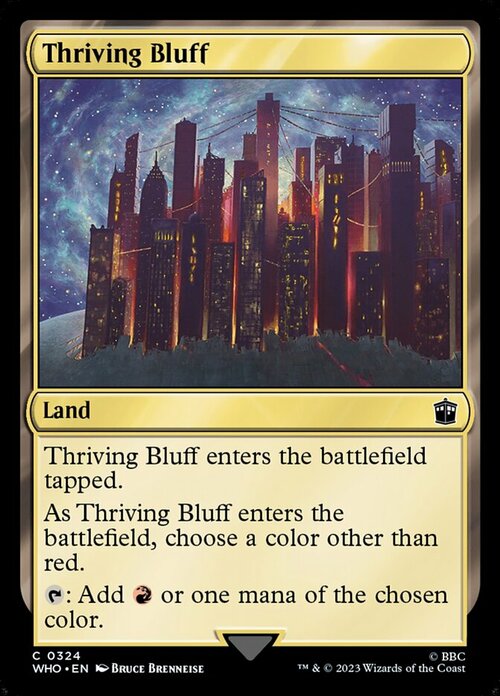 Thriving Bluff Card Front