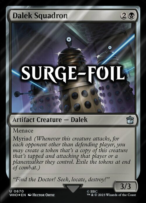 Dalek Squadron Card Front