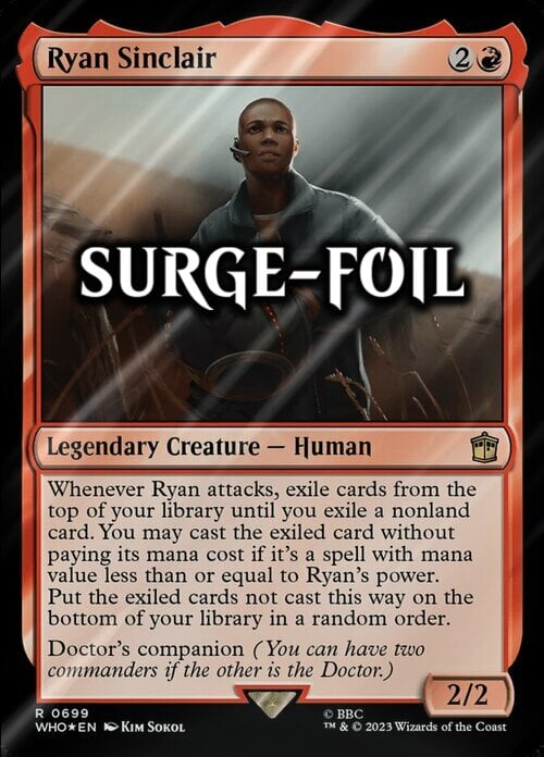 Ryan Sinclair Card Front