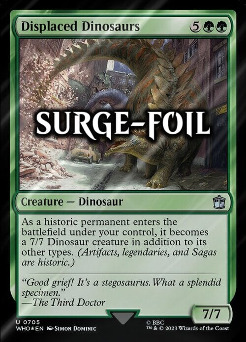 Displaced Dinosaurs Card Front
