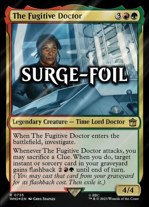 The Fugitive Doctor Card Front