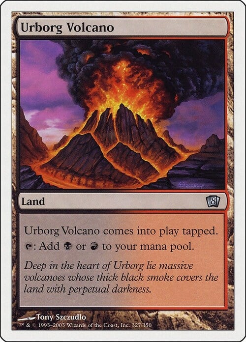 Vulcano di Urborg Card Front