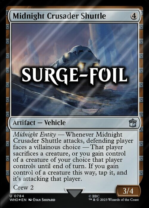 Midnight Crusader Shuttle Card Front