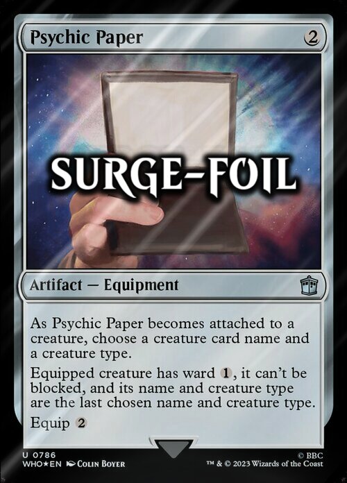 Psychic Paper Card Front