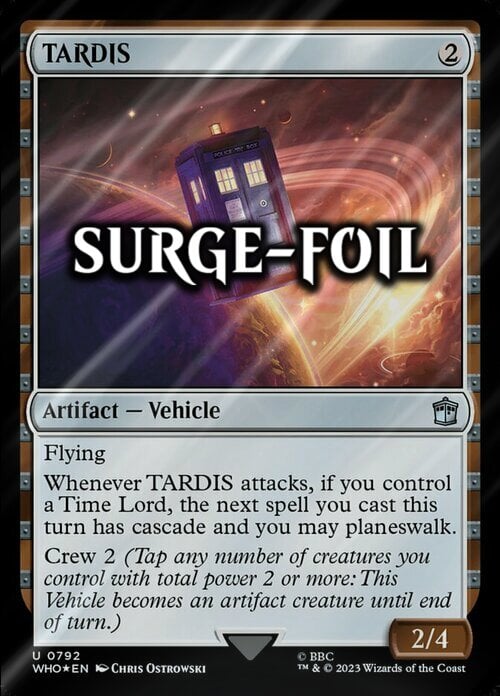 TARDIS Card Front