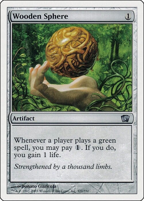 Wooden Sphere Card Front
