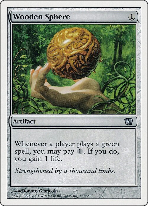 Wooden Sphere Card Front