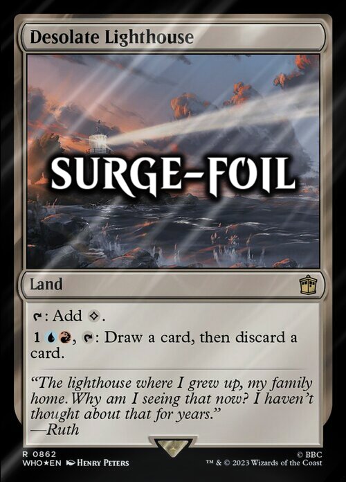 Desolate Lighthouse Card Front