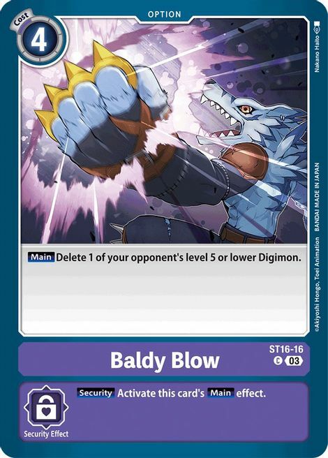 Baldy Blow Card Front
