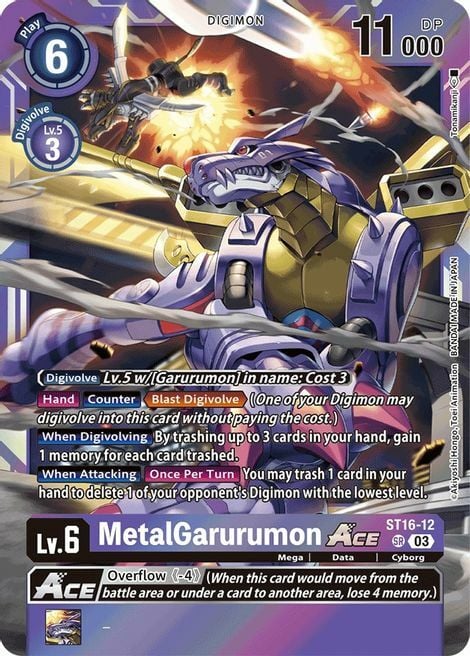MetalGarurumon Ace Card Front