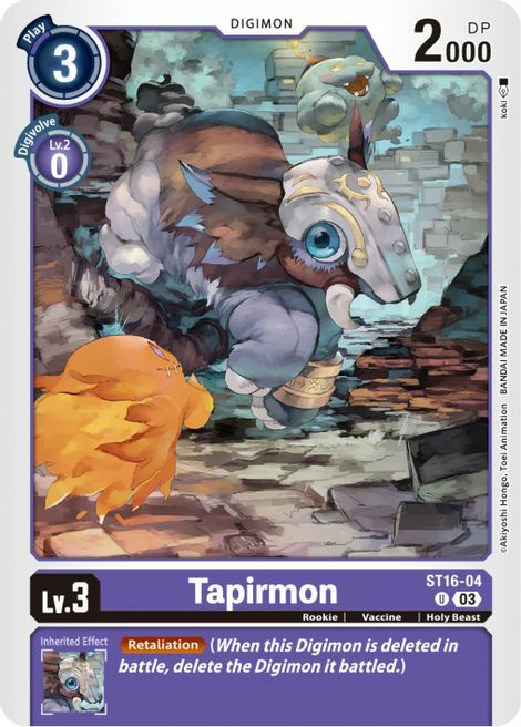 Tapirmon Card Front