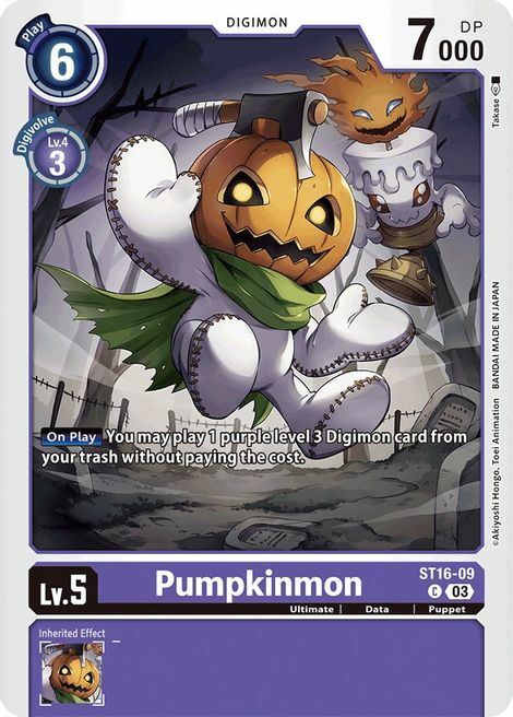 Pumpkinmon Card Front