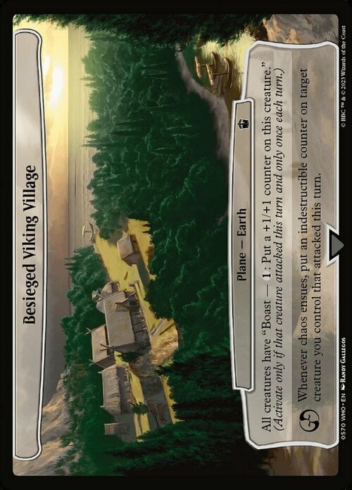 Besieged Viking Village Card Front