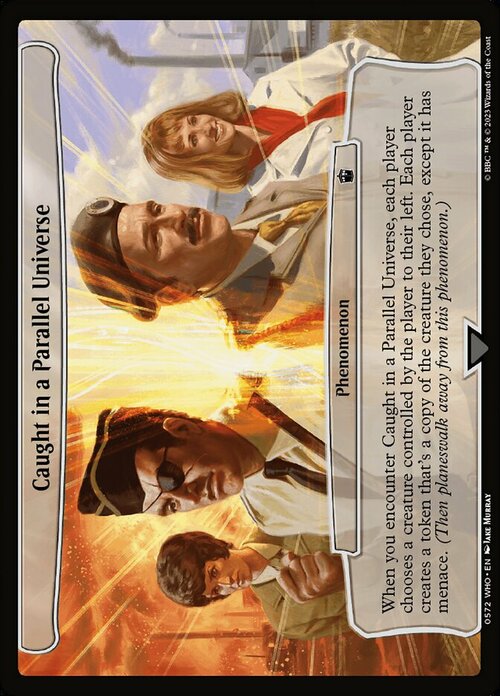 Caught in a Parallel Universe Card Front
