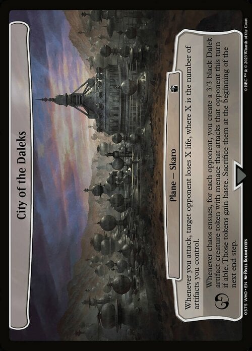 City of the Daleks Card Front