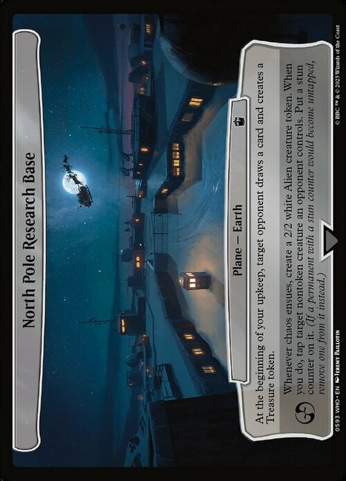 North Pole Research Base Card Front