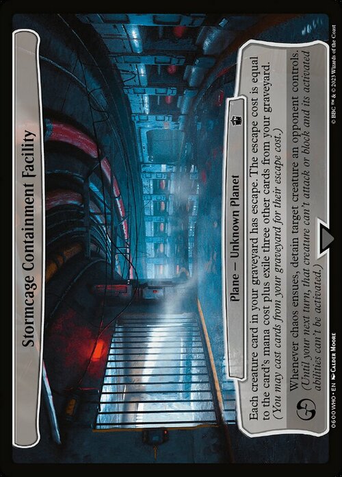 Stormcage Containment Facility Card Front
