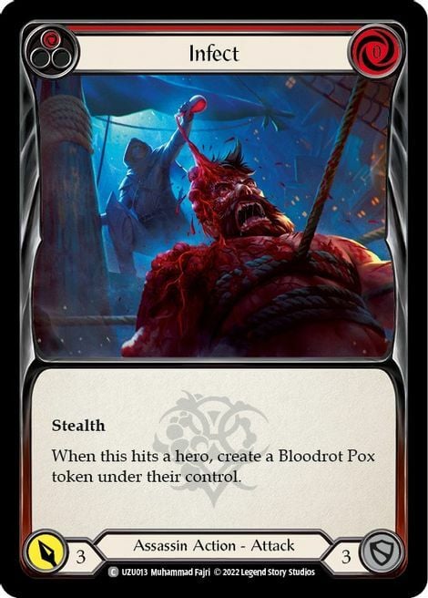 Infettare - Rosso Card Front