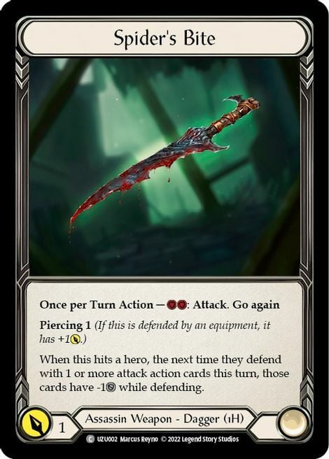Spider's Bite Card Front