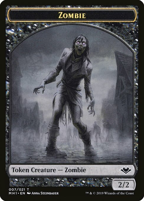 Zombie // Serra the Benevolent Emblem Frente