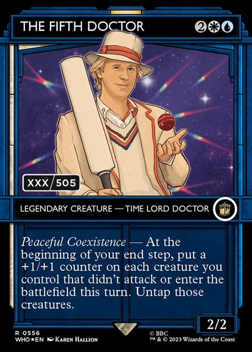 The Fifth Doctor Card Front