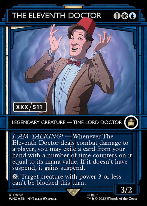 The Eleventh Doctor Card Front