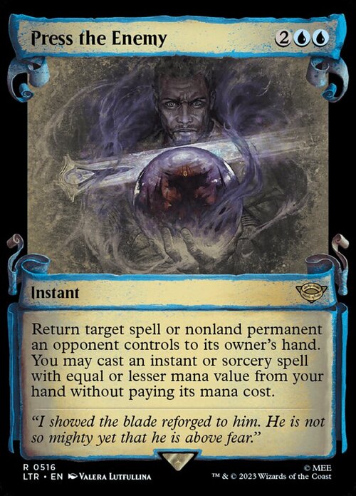 Press the Enemy Card Front