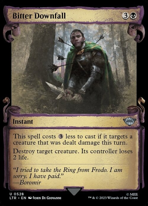 Bitter Downfall Card Front
