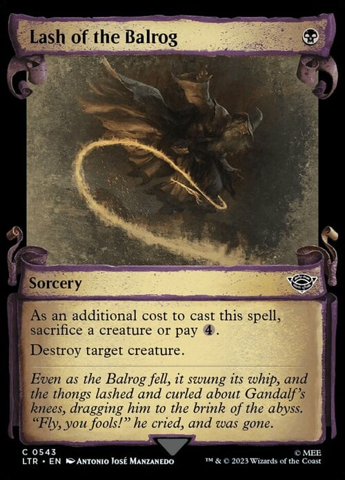 Lash of the Balrog Card Front