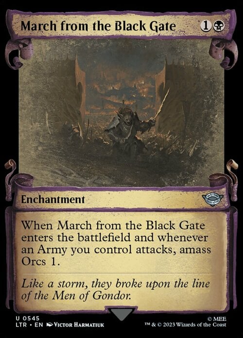March from the Black Gate Card Front