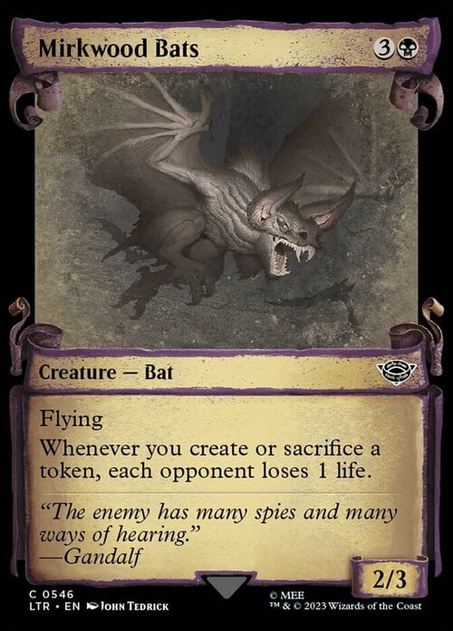 Pipistrelli di Bosco Atro Card Front