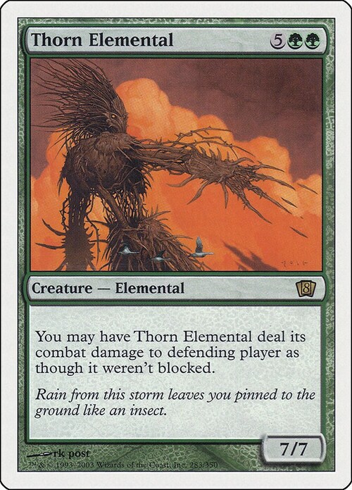 Thorn Elemental Card Front