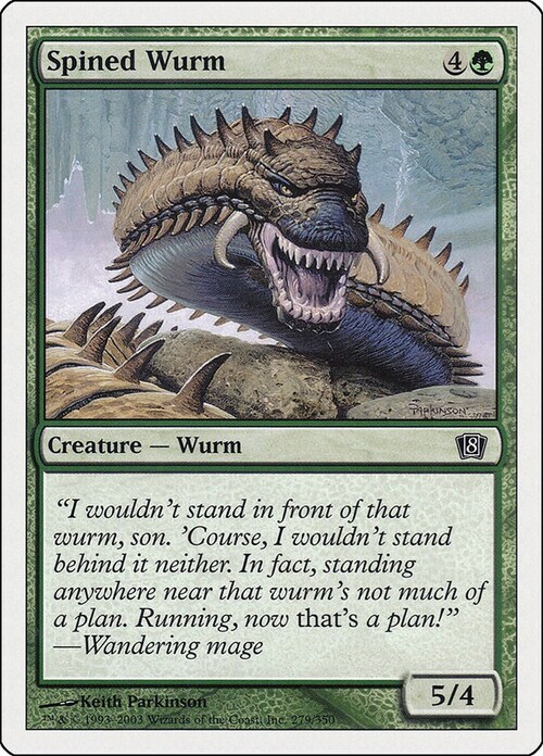 Spined Wurm Card Front