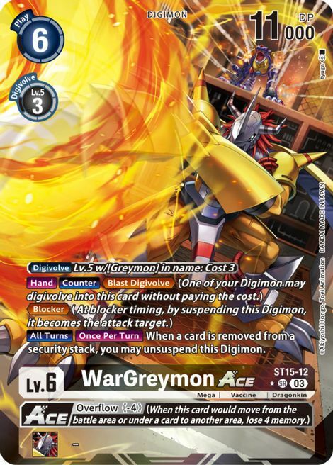 WarGreymon Ace Card Front