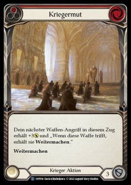 Warrior's Valor (Red) Card Front