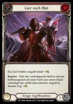 Out for Blood (Red) Card Front