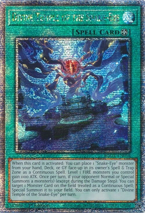 Divine Temple of the Snake-Eye Card Front