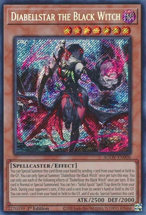 Diabellstar the Black Witch Card Front