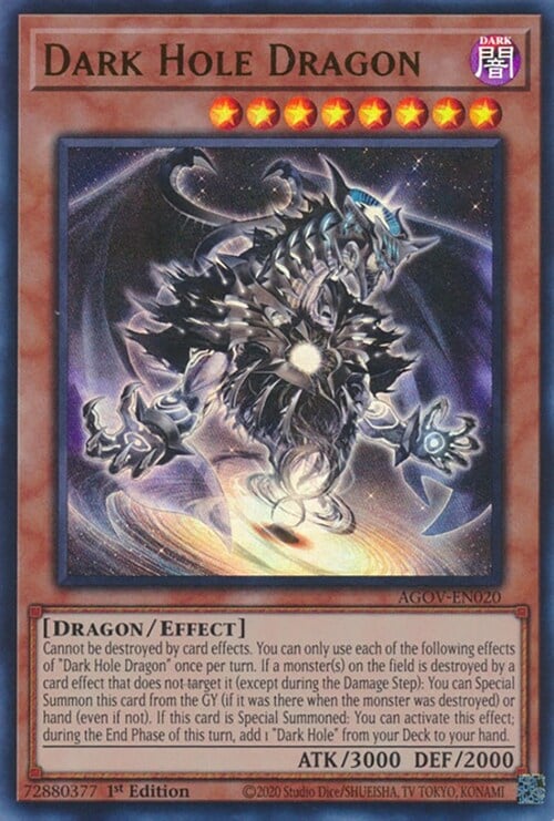 Dark Hole Dragon Card Front