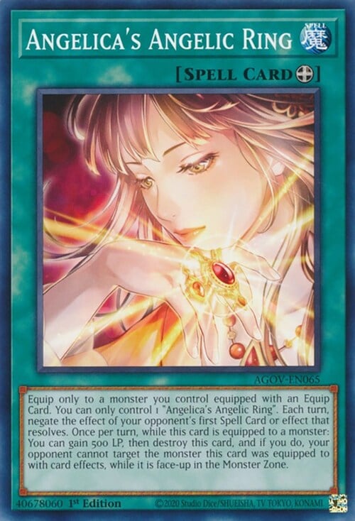 Angelica's Angelic Ring Card Front