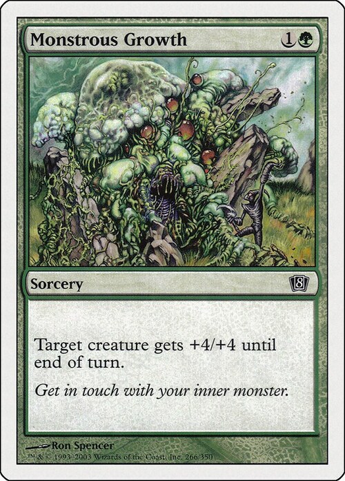 Monstrous Growth Card Front