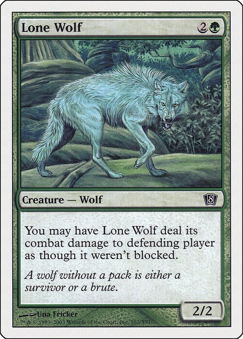 Lobo solitario Frente