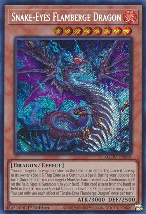 Snake-Eyes Flamberge Dragon Card Front