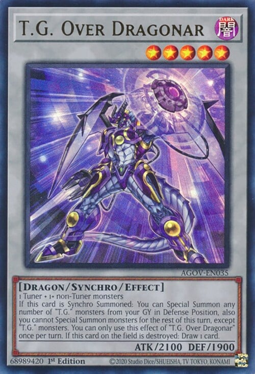 T.G. Over Dragonar Card Front