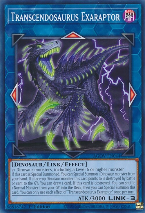 Transcendosaurus Exaraptor Card Front